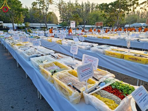 ภาพ No.108495:ถวายภัตตาหารเป็นสังฆทาน แด่คณะพระธรรมยาตราฯ ในโครงการธรรมยาตรากตัญญูบูชา มหาปูชนียาจารย์ พระมงคลเทพมุนี(สด จนฺทสโร) พระผู้ปราบมาร อนุสรณ์สถาน 7 แห่ง ปีที่ 12 วันที่ 7 มกราคม พ.ศ. 2567 ณ อนุสรณ์สถานโลตัสแลนด์ จ.สุพรรณบุรี