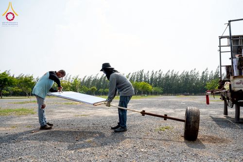 ภาพ No.217666:วันที่ 2-14 เมษายน พ.ศ. 2568 เจ้าหน้าที่เตรียมงานวันคุ้มครองโลก ชุดที่ 1 วัดพระธรรมกาย จ.ปทุมธานี