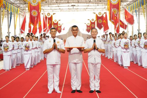 ภาพ No.318415:วันอาทิตย์ต้นเดือนที่ 5 เมษายน พ.ศ.2569 พิธีทอดผ้าป่าสมทบมหาสังฆทาน 40,000 กว่าวัดทั่วประเทศ ณ สภาธรรมกายสากล วัดพระธรรมกาย