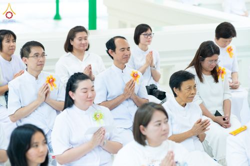 ภาพ No.332359:วันเสาร์ที่ 6 มิถุนายน พ.ศ.2569 พิธีต้อนรับสัญญาบัตร พัดยศ พระราชภาวนาวชิรวิเทศ วิ. ณ อุโบสถพระไตรปิฏก วัดพระธรรมกาย