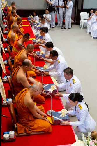 ภาพ No.231251:วันพฤหัสบดีที่ 3 กรกฏาคม พ.ศ. 2568 พิธีมุทิตาสักการะพระภิกษุนาคหลวง พระมหาพนาวัฒน์ ธมฺมนฺตคามี (จันทร์เผือก) เปรียญธรรม ๙ ประโยค ณ วัดพระธรรมกาย ปทุมธานี