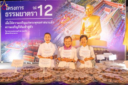 ภาพ No.115065:พิธีถวายภัตตาหารเป็นสังฆทาน แด่คณะพระธรรมยาตรา ปีที่ 12 วันที่ 19 มกราคม พ.ศ. 2567 ณ วัดโบสถ์(บน) บางคูเวียง จ.นนทบุรี
