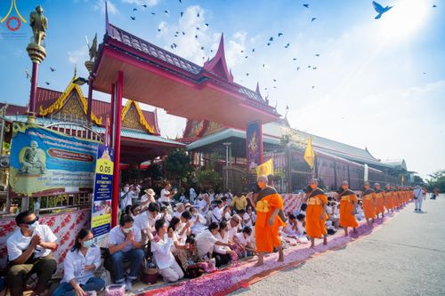 พิธีต้อนรับพระธรรมยาตรา ปีที่ 12 วันที่ 15 มกราคม พ.ศ. 2567 ณ วัดโบสถ์บน จ.นนทบุรี