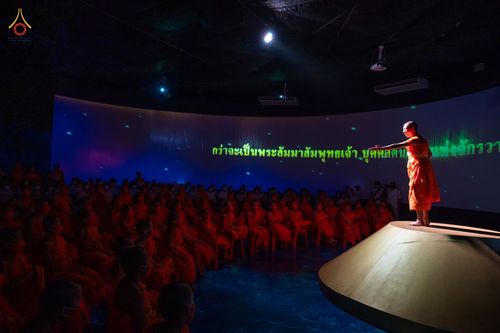 ภาพ No.80448:องค์กรภาคีเครือข่าย "บวร" จังหวัดปทุมธานี ศึกษาดูงานโครงการบรรพชาสามเณรฟื้นฟูพระพุทธศาสนาทั่วไทย ชมนิทรรศการ และสื่อนวัตกรรมพระพุทธศาสนาภาพยนต์ 3 มิติ - จักรวาลนฤมิต เรื่อง "พระสัมมาสัมพุทธเจ้า พระบรมศาสดาเอกของโลก" วันศุกร์ที่ 28 เมษายน พ.ศ.2566