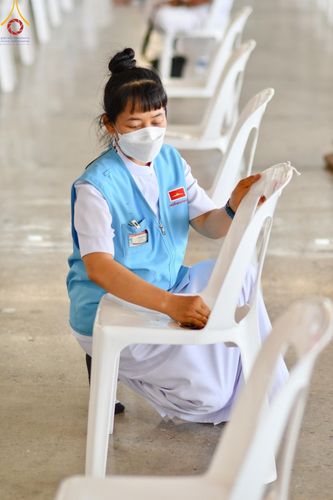 ภาพ No.134581:V.35 เพื่อบุญต้นเดือน การรับบุญของเจ้าหน้าที่หน่วยงานต่างๆ เพื่องานบุญวันอาทิตย์ต้นเดือน ณ วัดพระธรรมกาย วันที่ 7 เมษายน พ.ศ. 2567