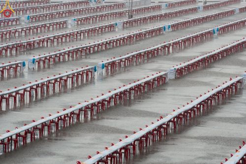 ภาพ No.218790:วันศุกร์ที่ 18 เมษายน พ.ศ. 2568 การเตรียมงานในลานธรรม , พระมหาธรรมกายเจดีย์ เพื่องานวันคุ้มครองโลก 22 เมษายน พ.ศ. 2568