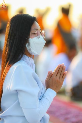 ภาพ No.116780:พิธีต้อนรับพระธรรมยาตรา ปีที่ 12 ณ อนุสรณ์สถานบางปลา จ.นครปฐม วันที่ 21 มกราคม พ.ศ. 2567