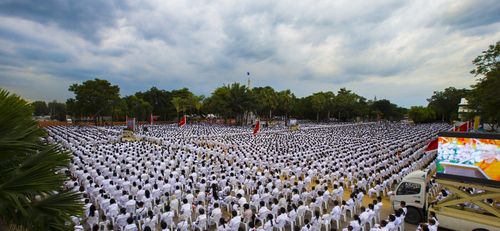 พิธีตอกเสาเข็มอาคารคุณยายอาจารย์ฯ “หนึ่งไม่มีสอง”