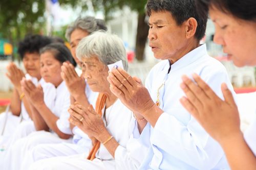 ภาพ No.2968:พิธีตอกเสาเข็มอาคารคุณยายอาจารย์ฯ “หนึ่งไม่มีสอง”