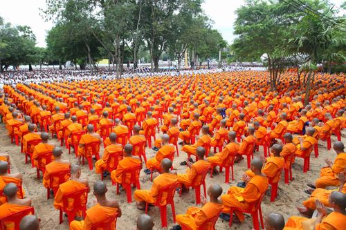 ภาพ No.2977:พิธีตอกเสาเข็มอาคารคุณยายอาจารย์ฯ “หนึ่งไม่มีสอง”