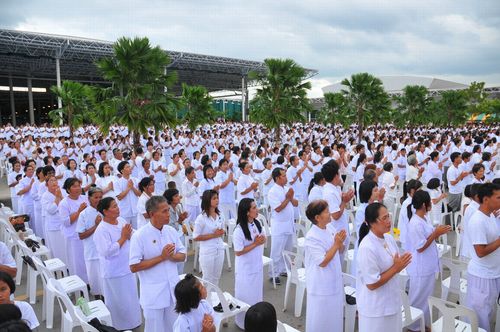 ภาพ No.2989:พิธีตอกเสาเข็มอาคารคุณยายอาจารย์ฯ “หนึ่งไม่มีสอง”