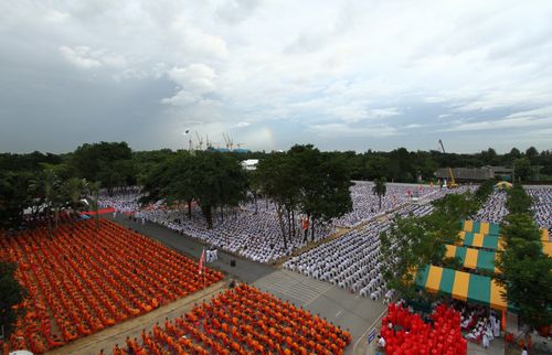 ภาพ No.3007:พิธีตอกเสาเข็มอาคารคุณยายอาจารย์ฯ “หนึ่งไม่มีสอง”