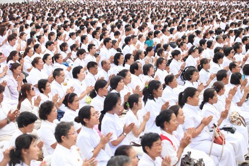 ภาพ No.3021:พิธีตอกเสาเข็มอาคารคุณยายอาจารย์ฯ “หนึ่งไม่มีสอง”