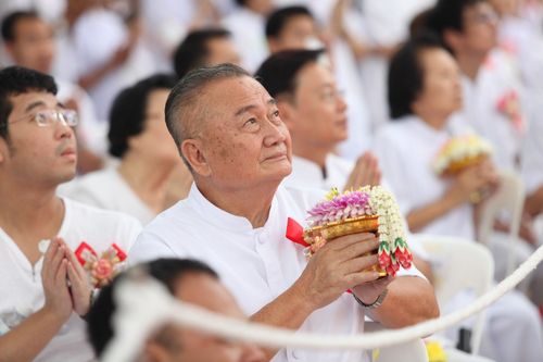 ภาพ No.3026:พิธีตอกเสาเข็มอาคารคุณยายอาจารย์ฯ “หนึ่งไม่มีสอง”