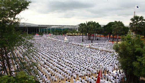 ภาพ No.3037:พิธีตอกเสาเข็มอาคารคุณยายอาจารย์ฯ “หนึ่งไม่มีสอง”