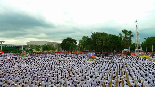 ภาพ No.3042:พิธีตอกเสาเข็มอาคารคุณยายอาจารย์ฯ “หนึ่งไม่มีสอง”