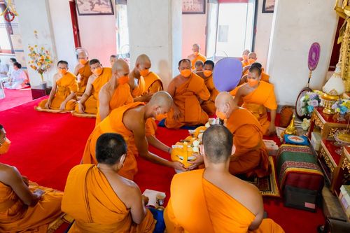 ภาพ No.65827:พิธีอุปสมบทวัดโปรดเกศเชษฐาราม อ.พระประแดง จ.สมุทรปราการ รับบุญจัดงานโดยสำนักพัฒนาเยาวชนโลก ในโครงการอุปสมบทบูชาธรรม มหาปูชนียาจารย์ประจำปี 2565 เมื่อวันที่ 7 ธันวาคม พ.ศ. 2565