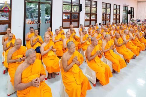 ภาพ No.315351:วันอังคารที่ 24 มีนาคม พ.ศ. 2569 พิธีบำเพ็ญกุศล คุณพ่อณรงค์ จินตมากุล  สิริอายุ 99 ปี 11 เดือน โยมบิดา พระครูปลัดรัตนวีรวัฒน์ (รังสฤษดิ์ อิทฺธิจินตโก) ที่ปรึกษาเจ้าคณะจังหวัดปทุมธานี เจ้าอาวาสวัดพระธรรมกาย  ณ ห้องปลูกศรัทธา 2 วัดพระธรรมกาย ปทุมธานี