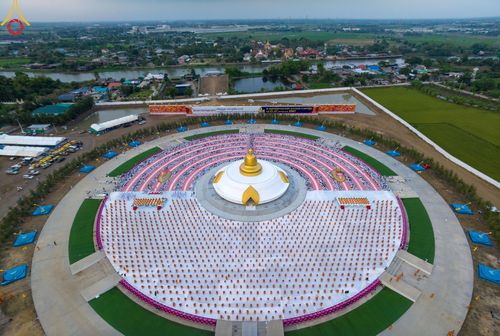ภาพ No.118492:พิธีตักบาตรพระธรรมยาตรา ปีที่ 12 ณ อนุสรณ์สถานลำดับที่ 5 สถานที่เผยแผ่วิชชาธรรมกายครั้งแรก อนุสรณ์สถานบางปลา จ.นครปฐม วันที่ 25 มกราคม พ.ศ. 2567