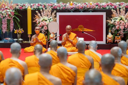 ภาพ No.84235:พิธีขอบรรพชา , พิธีขอสรณคมน์และศีล ,  พิธีรับบาตร , พิธีอุปสมบท ในโครงการบรรพชาอุปสมบทหมู่ธรรมทายาทรุ่นเข้าพรรษา และโครงการบรรพชาสามเณรโรงเรียนนานาชาติ รุ่นที่ 12 ณ โบสถ์พระไตรปิฎก วัดพระธรรมกาย วันที่ 22 กรกฎาคม พ.ศ. 2566