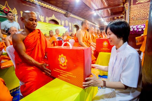 ภาพ No.224413:วันที่ 8 พฤษภาคม พ.ศ. 2568 พิธีถวายมหาสังฆทาน 101 วัด  บูชาธรรมอายุวัฒนมงคล 100 ปี สมเด็จอาชญาธรรมพระเจ้า สมเด็จพระสังฆราชแห่งคณะสงฆ์ไทยเขิน นครเชียงตุง ในนามพระครูบาไชยบูลย์ ธัมมชโย ณ วัดราชฐานหลวงเชียงยืน รัฐฉาน สาธารณรัฐแห่งสหภาพเมียนมา