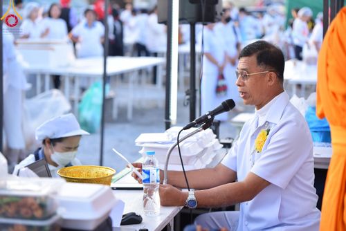 ภาพ No.116527:พิธีถวายภัตตาหารเป็นสังฆทาน แด่คณะพระธรรมยาตรา ปีที่ 12 วันที่ 22 มกราคม พ.ศ. 2567 ณ อนุสรณ์สถานบางนางแท่น จ.นครปฐม