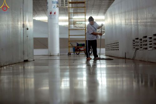 ภาพ No.218648:วันพฤหัสบดีที่ 17 เมษายน พ.ศ. 2568 การเตรียมงานในลานธรรม , สภาธรรมกายสากล , วิหารคด  เพื่องานวันคุ้มครองโลก 22 เมษายน พ.ศ. 2568