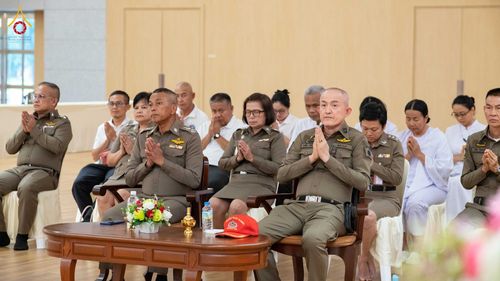 ภาพ No.351165:วันที่ 21 กันยายน พ.ศ. 2569 พิธีปิดโครงการบรรพชาพัฒนาคุณธรรม จริยธรรม  สำหรับนักเรียนนายสิบตำรวจ (นสต.) รุ่นที่ 16 ศูนย์ฝึกอบรมตำรวจภูธรภาค 1