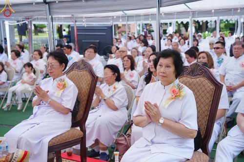 ภาพ No.144930:พิธีประดิษฐานลูกนิมิตมหาสมบัติ ผูกสีมาสถาปนาอุโบสถ บูชาธรรม ๘๐ ปี หลวงพ่อธัมมชโย วันอาทิตย์ที่ ๓๐ มิถุนายน พ.ศ. ๒๕๖๗ วัดพระธรรมกายนิวเจอร์ซี ประเทศสหรัฐอเมริกา