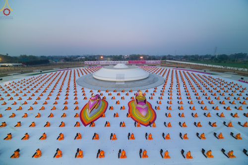 ภาพ No.74242:พุทธบุตรธรรมยาตรา ปฏิบัติธรรมและบันทึกภาพประวัติศาสตร์ ในโครงการธรรมยาตรากตัญญูบูชา มหาปูชนียาจารย์ พระมงคลเทพมุนี(สด จนฺทสโร) พระผู้ปราบมาร อนุสรณ์สถาน 7 แห่ง ปีที่ 11 ณ อนุสรณ์สถานบางปลา อ.บางเลน จ.นครปฐม วันที่ 23 มกราคม พ.ศ. 2566