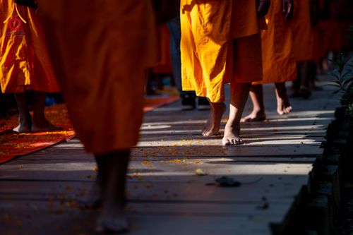 ภาพ No.132115:พิธีต้อนรับ พระ-สามเณร ธรรมยาตรา ในโครงการบรรพชา 1,250 รูป ณ แดนประสูติ สวนลุมพินี ประเทศเนปาล วันที่ 16-17 มีนาคม พ.ศ. 2567