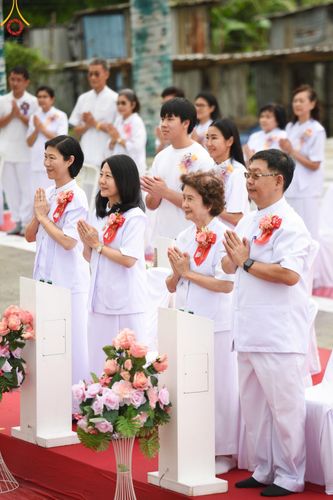 ภาพ No.158187:พิธีทอดผ้าป่า ติดตั้งแผ่นสิริฉะทะนะรัสมี(หลังคา) อาคาร 80 ปี หลวงพ่อธัมมชโย วันอาทิตย์ที่ 22 กันยายน พ.ศ. 2567 ณ ศูนย์ปฏิบัติธรรมวิหารแดง อ.วิหารแดง จ.สระบุรี