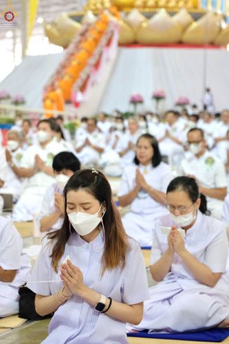 ภาพ No.77084:พิธีหล่อพระบรมพุทธเจ้า ในวันมาฆบูชา อาทิตย์ต้นเดือนที่ 6 มีนาคม พ.ศ. 2566 ณ วัดพระธรรมกาย จ.ปทุมธานี