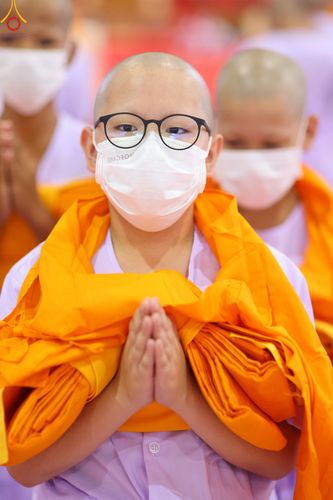 ภาพ No.79894:พิธีขอบรรพชา , พิธีคล้องอังสะ พิธีขอสรณคมน์และศีล , พิธีขอนิสสัย ในโครงการบรรพชาสามเณรฟื้นฟูพระพุทธศาสนาทั่วไทย วันเสาร์ที่ 8 เมษายน พ.ศ.2566