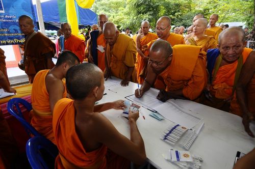 ภาพ No.3707:พิธีถวายสังฆทานแด่คณะสงฆ์ 286 วัด ใน 4 จังหวัดภาคใต้ ครั้งที่ 83