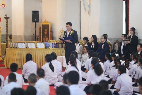 ภาพ No.289038:วันพุธที่ 17 ธันวาคม พ.ศ.2568 กิจกรรมเยาวชนไทยรวมใจทำความดี "เด็กดีมหานคร ต้นแบบด้านศีลธรรม" แข่งขันสอบตอบปัญหาศีลธรรมในพระพุทธศาสนา ครั้งที่ 7 และวันรวมพลังเด็กดี V-Star ประจำปี 2568 ณ วัดมหาธาตุยุวราชรังสฤษฎิ์ราชวรมหาวิหาร กรุงเทพมหานคร