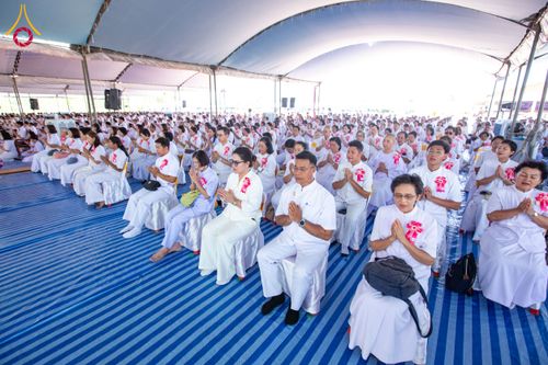 ภาพ No.211552:วันอาทิตย์ที่ 16 มีนาคม พ.ศ. 2568 พิธีทอดผ้าป่าฉลองปทุมเจดีย์ ณ ศูนย์อบรมเยาวชนปัตตานี