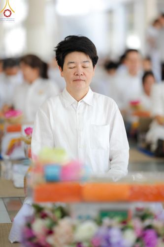 ภาพ No.143211:พิธีถวายภัตตาหารเพื่อเป็นกำลังแห่งการเข้าถึงธรรม ของพระภิกษุสามเณร วัดพระธรรมกาย วันเสาร์ที่ 6 กรกฏาคม พ.ศ. 2567 ณ หอฉันคุณยายอาจารย์ วัดพระธรรมกาย จ.ปทุมธานี