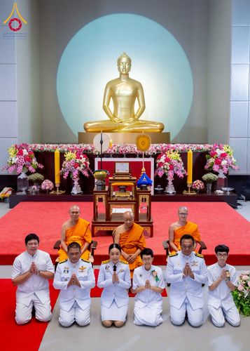 ภาพ No.231273:วันพฤหัสบดีที่ 3 กรกฏาคม พ.ศ. 2568 พิธีมุทิตาสักการะพระภิกษุนาคหลวง พระมหาพนาวัฒน์ ธมฺมนฺตคามี (จันทร์เผือก) เปรียญธรรม ๙ ประโยค ณ วัดพระธรรมกาย ปทุมธานี