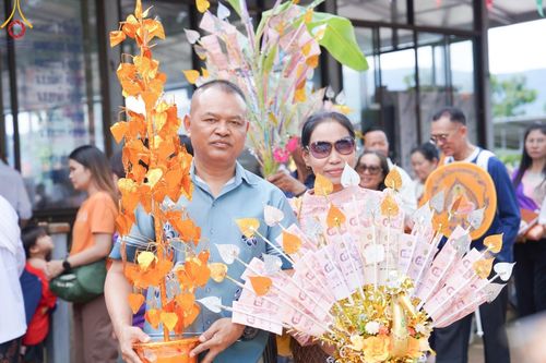 ภาพ No.168480:พิธีทอดกฐิน ณ วัดป่าศรีสุวรรณ จ.ชัยภูมิ ในโครงการกฐินสามัคคีทั่วไทย 30,000 วัด บูชาธรรม 80 ปี หลวงพ่อธัมมชโย โดยคณะศิษยานุศิษย์วัดพระธรรมกาย วันที่ 20 ตุลาคม พ.ศ. 2567