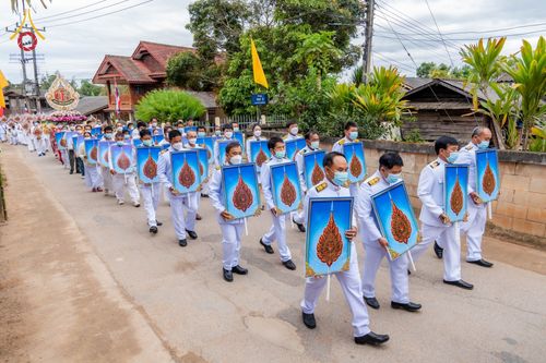 ภาพ No.76300:พิธีต้อนรับสัญญาบัตร - พัดยศ   พระวชิรกิจโสภณ  ณ อุโบสถวัดบ้านขุน ตำบลบ่อหลวง อำเภอฮอด จังหวัดเชียงใหม่ วันศุกร์ที่ ๑๗ เดือน กุมภาพันธ์ พุทธศักราช ๒๕๖๖