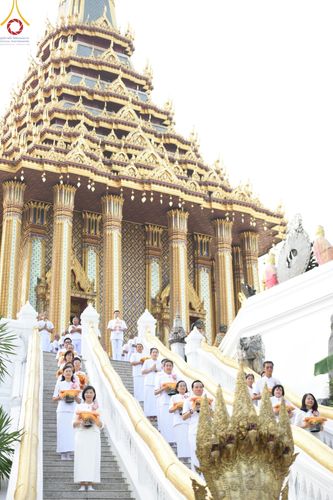 ภาพ No.135543:พิธีขอขมามอบผ้าไตร, พิธีบรรพชาสามเณร ในโครงการบรรพชาสามเณร ฟื้นฟูพระพุทธศาสนาทั่วไทย ณ วัดพระพุทธบาท ราชวรมหาวิหาร อ.พระพุทธบาท จ.สระบุรี วันที่ 6 เมษายน พ.ศ. 2567