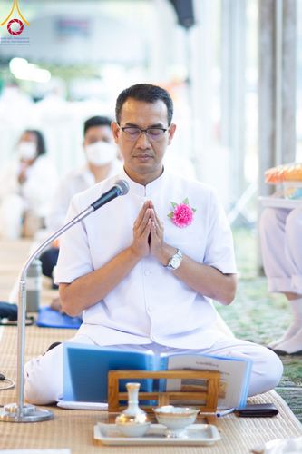 ภาพ No.106662:พิธีถวายภัตตาหารเป็นสังฆทาน แด่คณะพระธรรมยาตราฯ ในโครงการธรรมยาตรากตัญญูบูชา มหาปูชนียาจารย์ พระมงคลเทพมุนี(สด จนฺทสโร) พระผู้ปราบมาร อนุสรณ์สถาน 7 แห่ง ปีที่ 12 วันที่ 6 มกราคม พ.ศ. 2567 ณ อนุสรณ์สถานโลตัสแลนด์ จ.สุพรรณบุรี