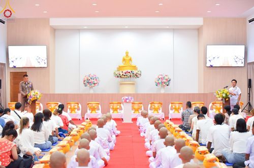 ภาพ No.216465:วันอังคารที่ 8 เม.ย. พ.ศ. 2568 พิธีบรรพชาสามเณร ณ ศูนย์ปฏิบัติธรรมเขาคิชฌกูฏ จันทบุรี