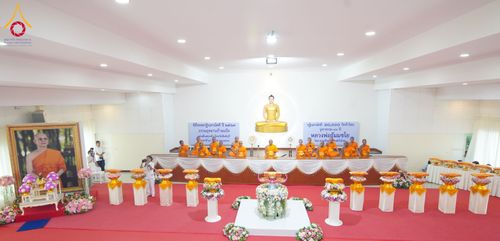 พิธีทอดกฐินสามัคคี ธรรมอุทยานบ้านแป้ง อำเภอพรหมบุรี จังหวัดสิงห์บุรี ในโครงการกฐินสามัคคีทั่วไทย 30,000 วัด บูชาธรรม 80 ปี หลวงพ่อธัมมชโย โดยคณะศิษยานุศิษย์วัดพระธรรมกาย วันที่ 26 ตุลาคม พ.ศ. 2567