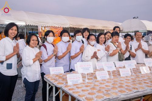 ภาพ No.119040:พิธีถวายภัตตาหารเป็นสังฆทาน แด่คณะพระธรรมยาตรา วันที่ 27 มกราคม พ.ศ. 2567 ณ อนุสรณ์สถานบางปลา จ.นครปฐม