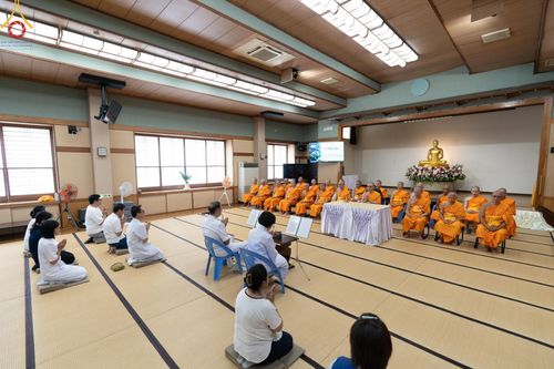 ภาพ No.148860:พิธีวางดวงแก้ว และโปรยรัตนชาติ  สถาปนาหมู่บ้านปฏิบัติธรรม และพิธีถวายภัตตาหารเพลแด่พระบวชใหม่ วัดป่าธรรมกายนานาชาติโทชิหงิ ประเทศญี่ปุ่น วันที่ 13 สิงหาคม พ.ศ. 2567