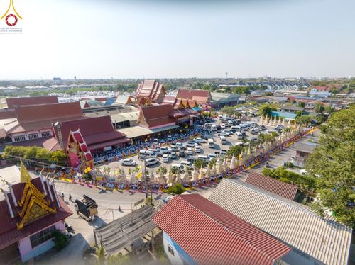 ภาพ No.195443:พิธีต้อนรับพระธรรมยาตรา ณ อนุสรณ์สถานลำดับที่ 4 สถานที่เกิดด้วยกายธรรม วัดโบสถ์(บน) ต.บางคูเวียง จ.นนทบุรี ในโครงการธรรมยาตรา กตัญญูบูชา มหาปูชนียาจารย์ พระมงคลเทพมุนี(สด จนฺทสโร) พระผู้ปราบมาร อนุสรณ์สถาน 7 แห่ง ปีที่ 13 วันที่ 15 มกราคม พ.ศ. 2568