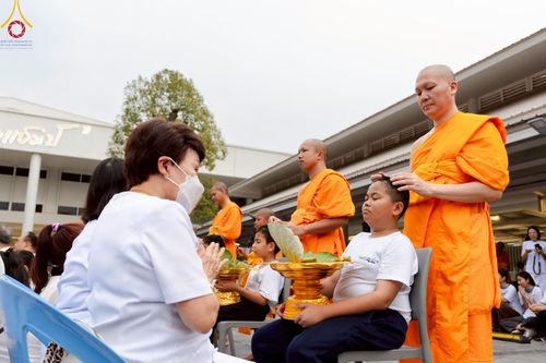 ภาพ No.213669:วันอาทิตย์ที่ 30 มีนาคม พ.ศ. 2568 พิธีตัดปอยผม โครงการหน่อแก้วเปรียญธรรม รุ่นที่ 13 ณ ค่ายจองแชมป์ หมู่กุฏิสามเณรเปรียญธรรม วัดพระธรรมกาย