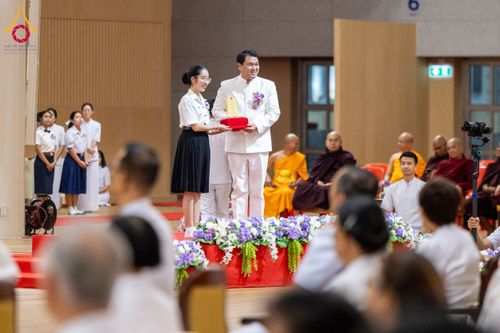 ภาพ No.207541:พิธีมอบโล่พระราชทาน สมเด็จพระกนิษฐาธิราชเจ้า กรมสมเด็จพระรัตนราชสุดาฯ สยามบรมราชกุมารี และโล่เกียรติยศโครงการตอบปัญหาธรรมะ "ทางก้าวหน้า" ครั้งที่ 42 พิธีมอบโล่วัชรเกียรติยศ โครงการตอบปัญหาศีลธรรมเพื่อสันติภาพโลก (WORLD-PEC) ครั้งที่ 18 วันที่ 12 ก.พ. 2568